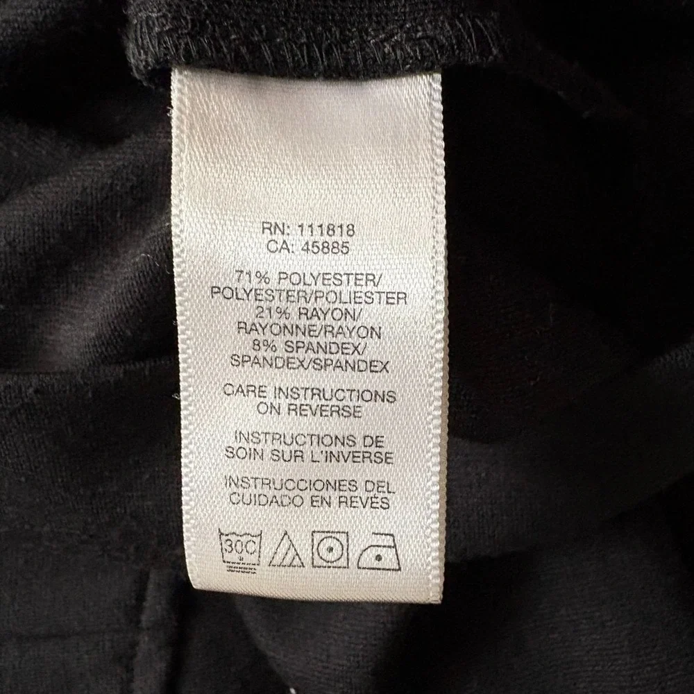MICHAEL KORS Black Sleeveless Sheath Dress Zipper Detail Pleated Size 8‎